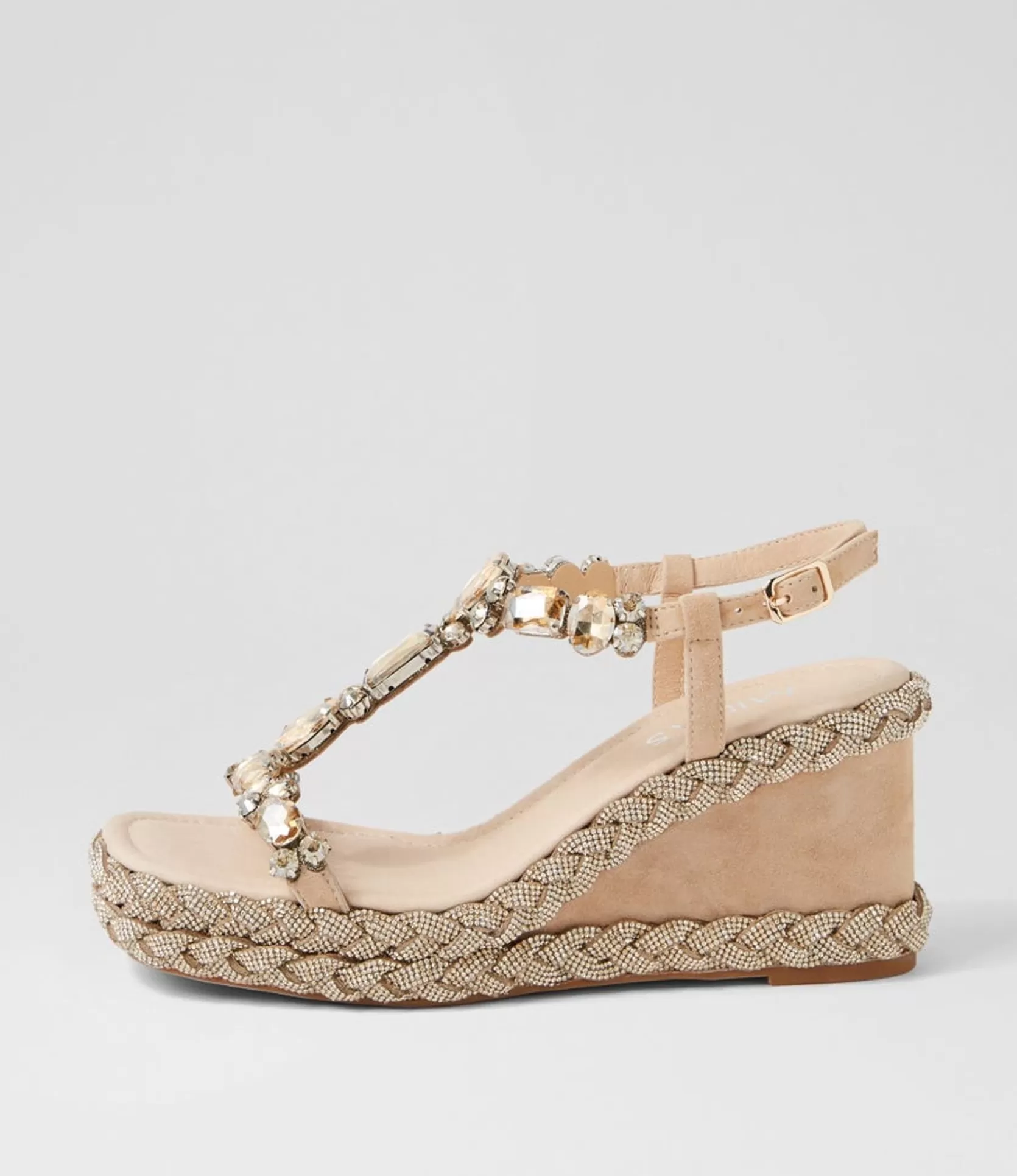 Best Sale Vonto Latte Suede Jewels Sandals Women Heels
