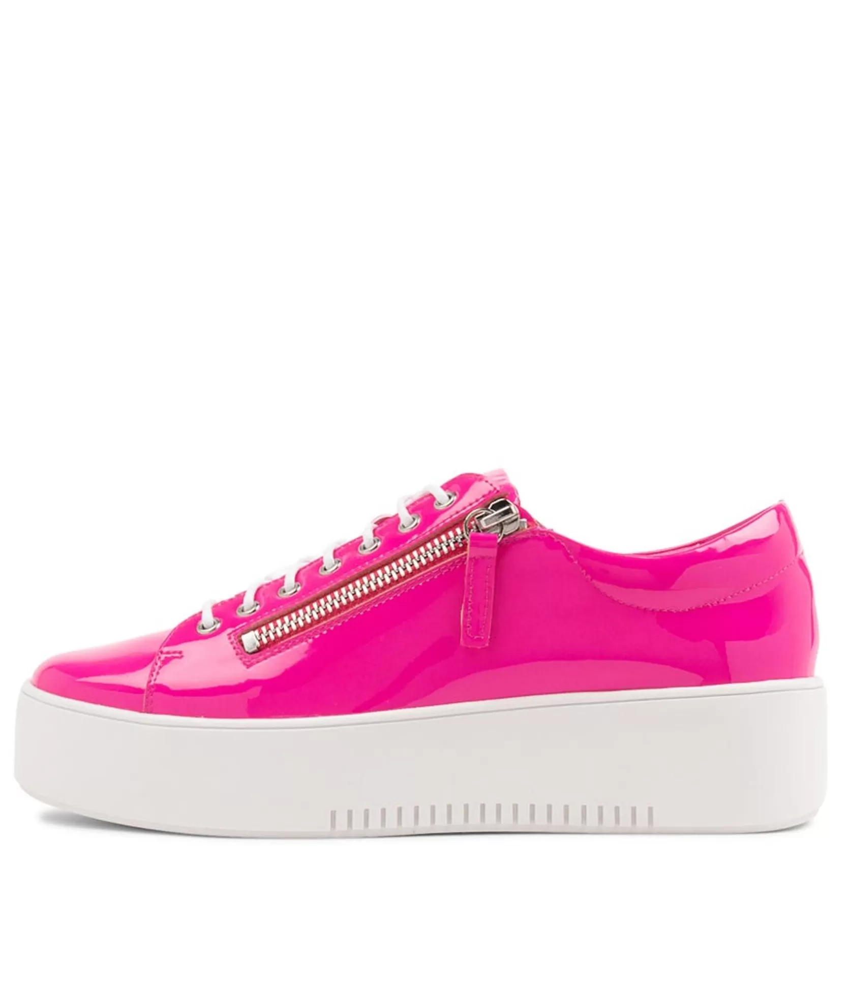 Store Wether Hot Pink Patent Leather Sneakers Ws Women Sneakers