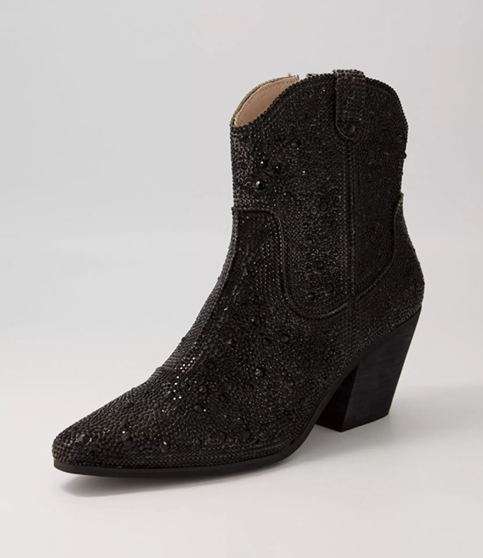 Best Willis Black Jewel Fabric Ankle Boots Bh Women Ankle Boots