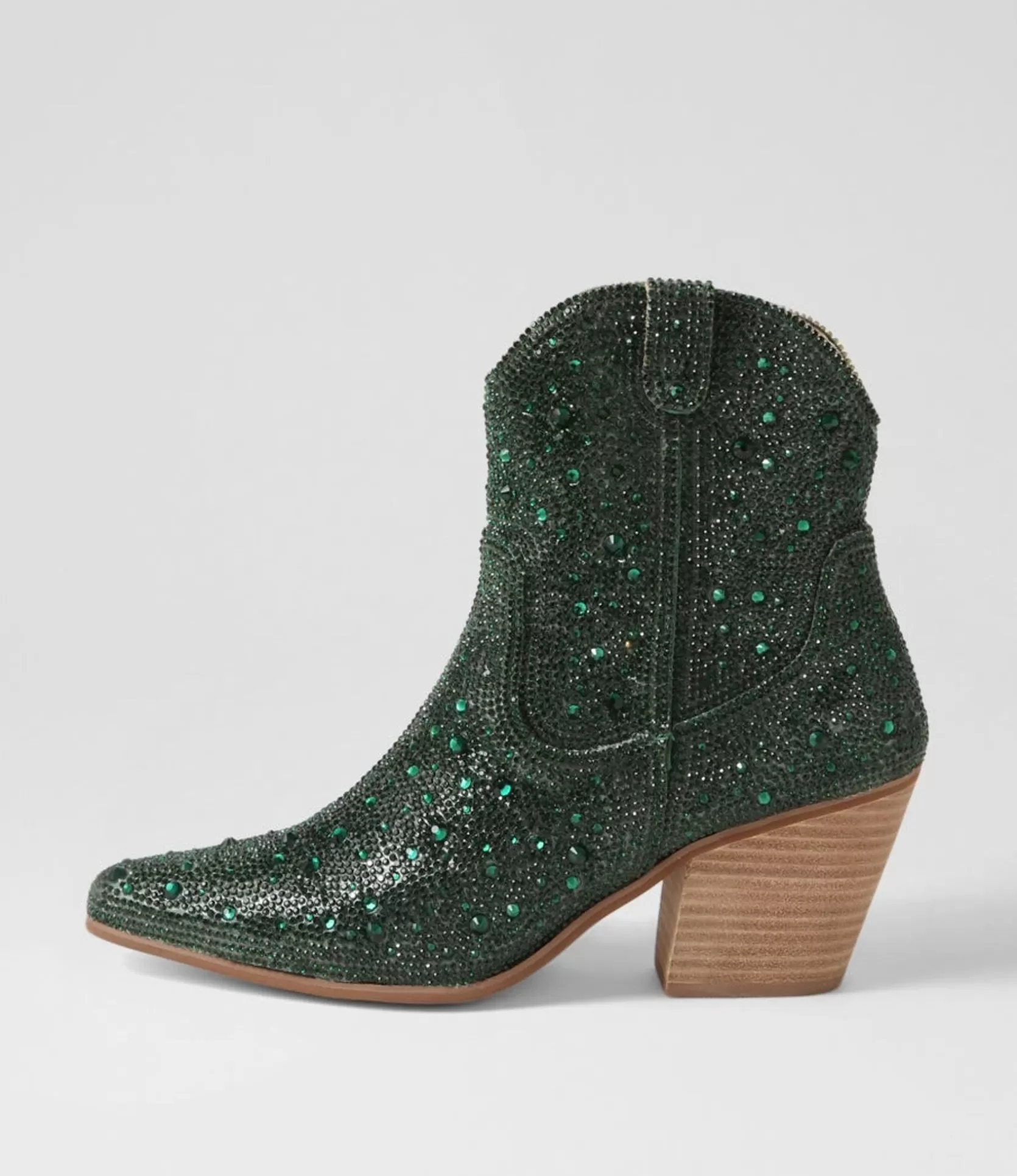 Best Sale Willis Green Jewel Fabric Ankle Boots Women Ankle Boots