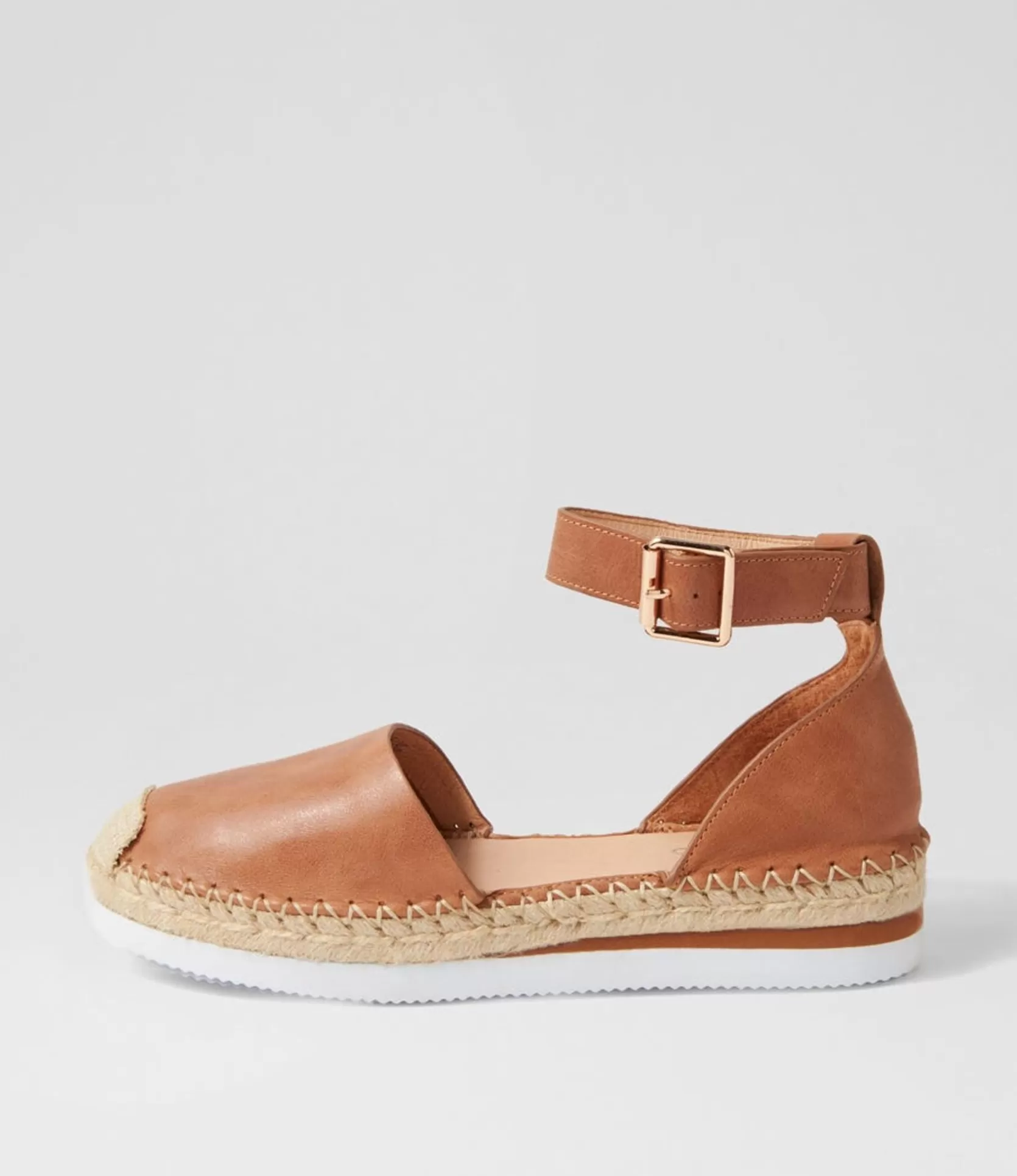 Best Wynona Tan Leather Espadrilles Women Flats