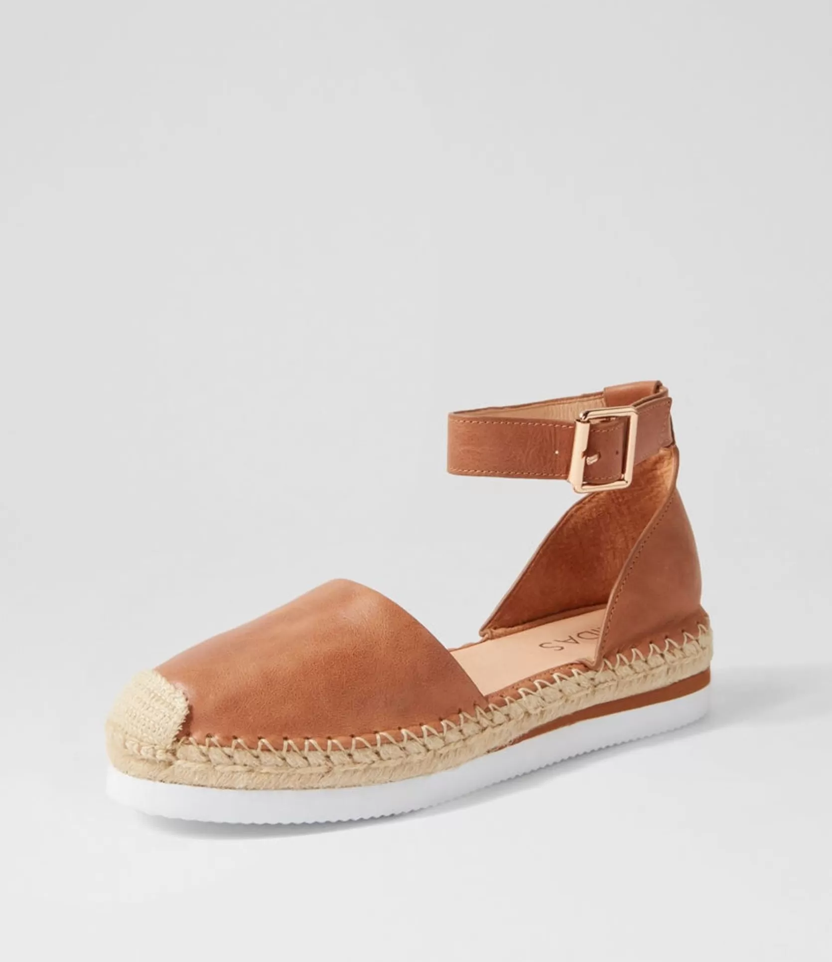 Best Wynona Tan Leather Espadrilles Women Flats