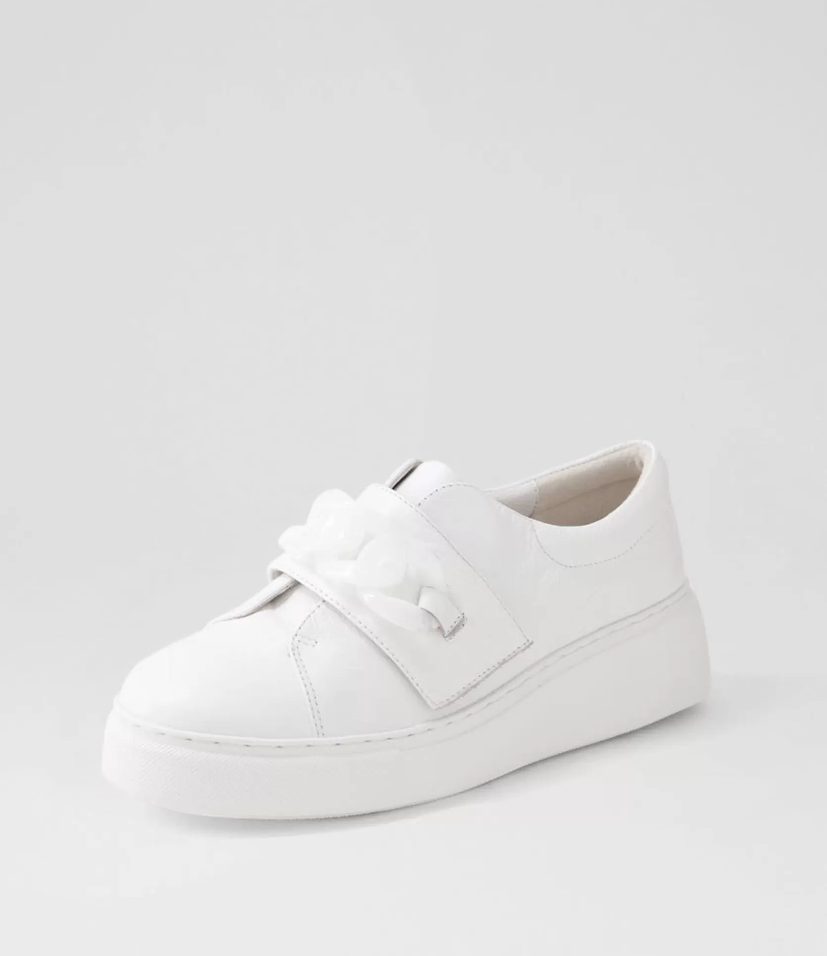 Cheap Yessa White Leather Sneakers Women Sneakers